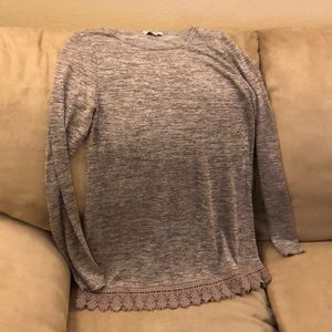 Brown long sleeve shirt